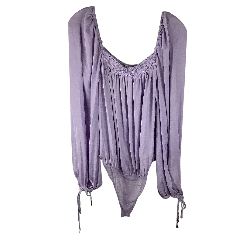 Bodysuit By Free People In Purple, Size: M