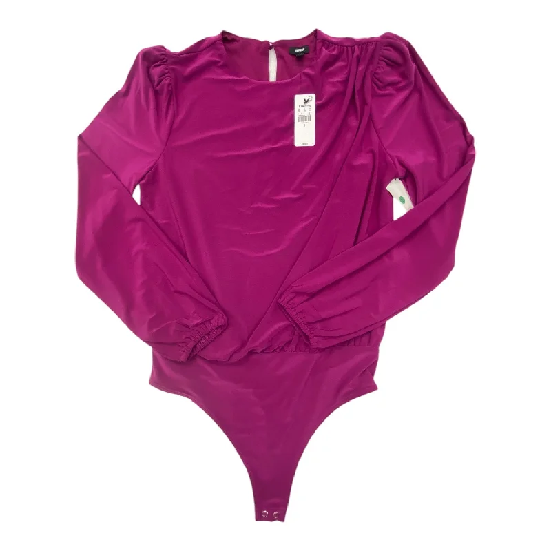 Bodysuit By Express In Purple, Size: S