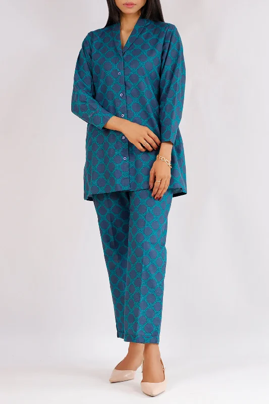 Printed Khaddar Stitched 2 Piece (Shirt/Trouser)