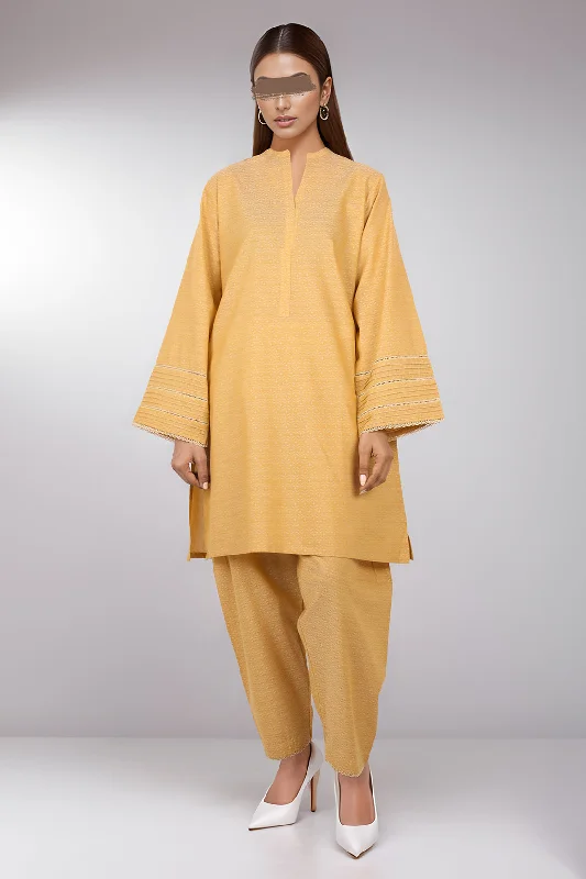 Cotton Jacquard Stitched 2 Piece (Shirt/Trouser)