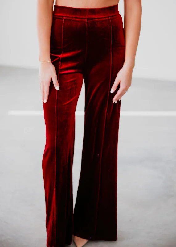 Kaya Velvet Palazzo Pants