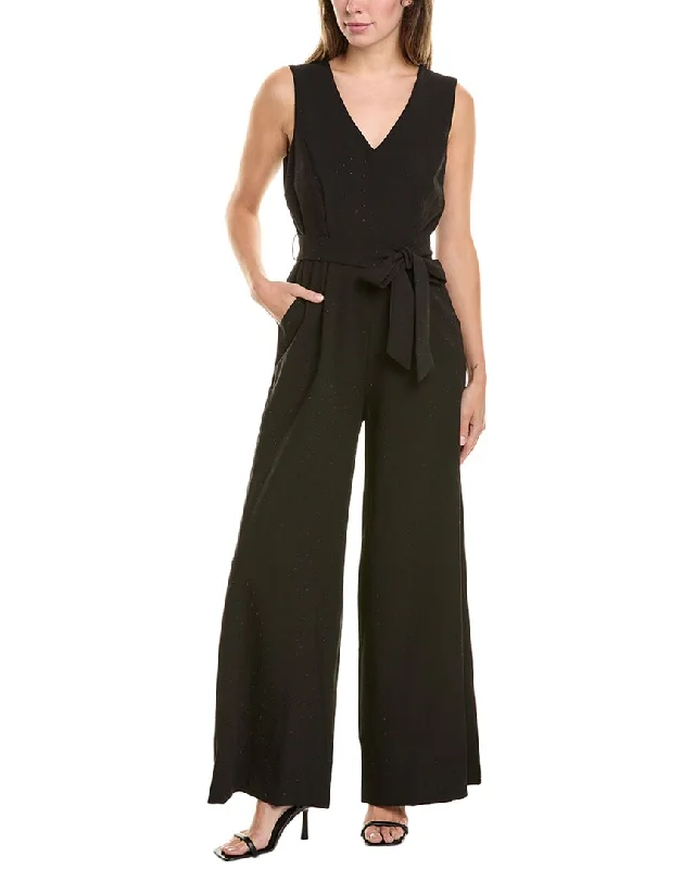 Vince Camuto V-Neck Wide Leg Jumpsuit