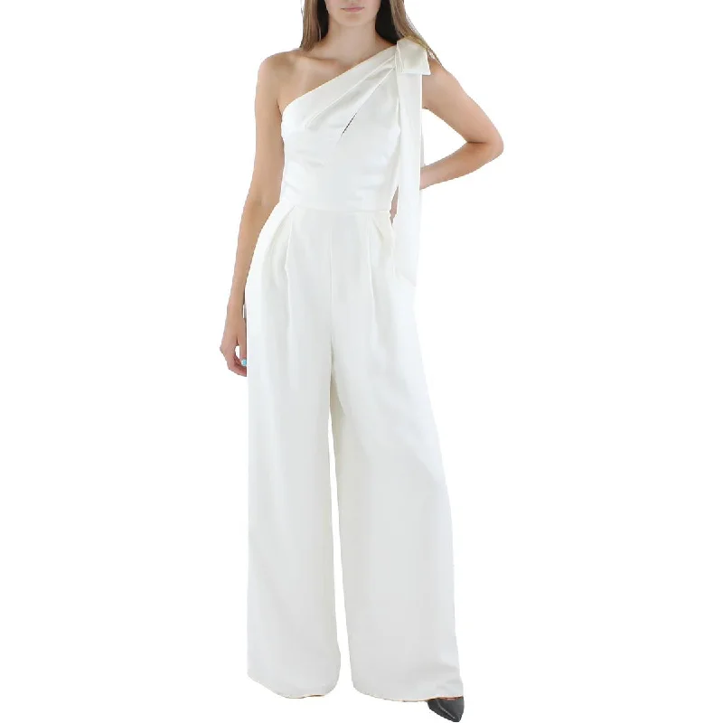 Womens Satin Wide Leg Jumpsuit