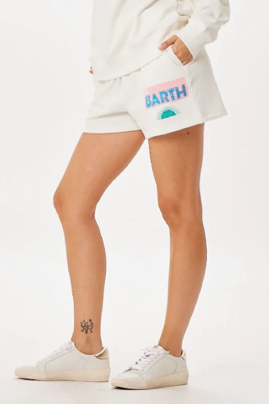 White St. Barth Jet Setter Surf Wash Shorts