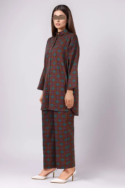 Printed Khaddar Stitched 2 Piece (Shirt/Trouser)