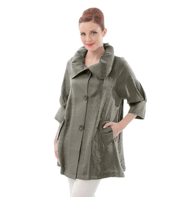 Damee NY Swing Jacket in Olive - 200-OLV