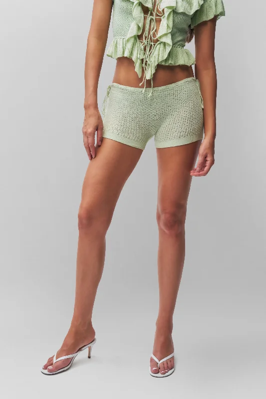 Knit Side Tie Short