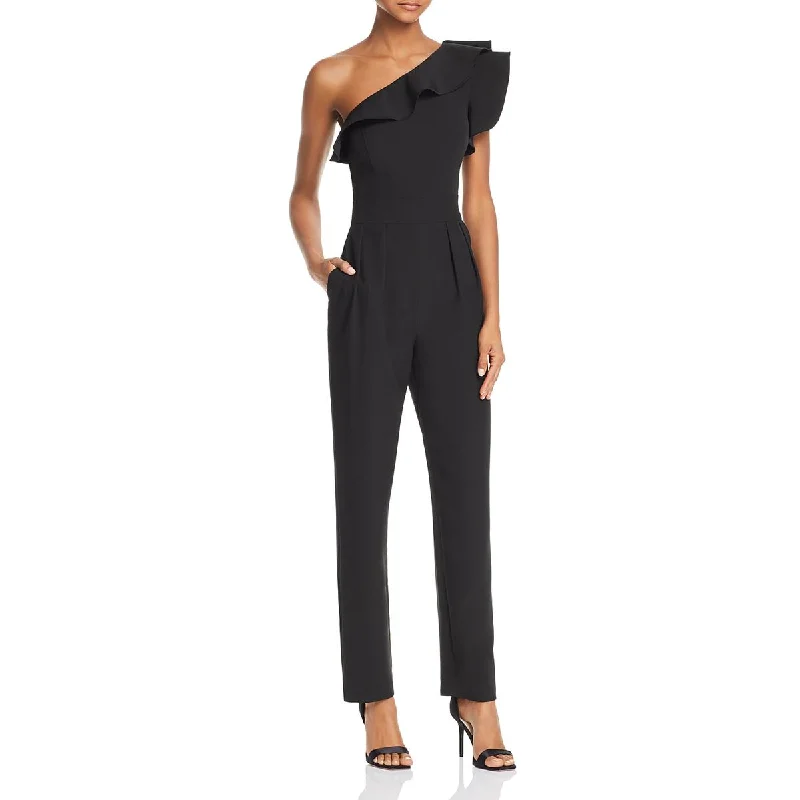 Womens One Shoulder Cocktail Jumpsuit