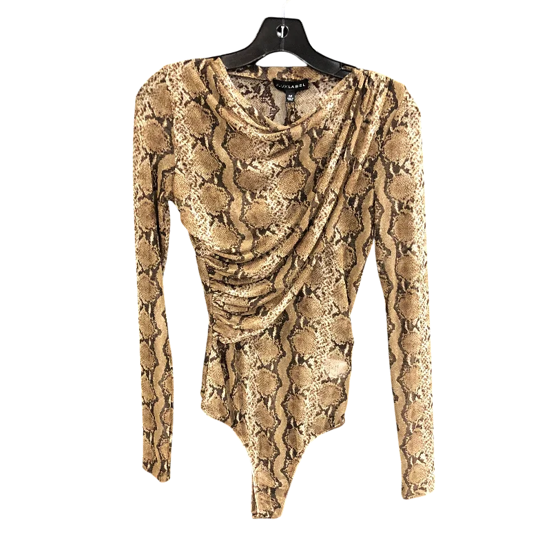 Bodysuit By jluxlabel In Animal Print, Size: M