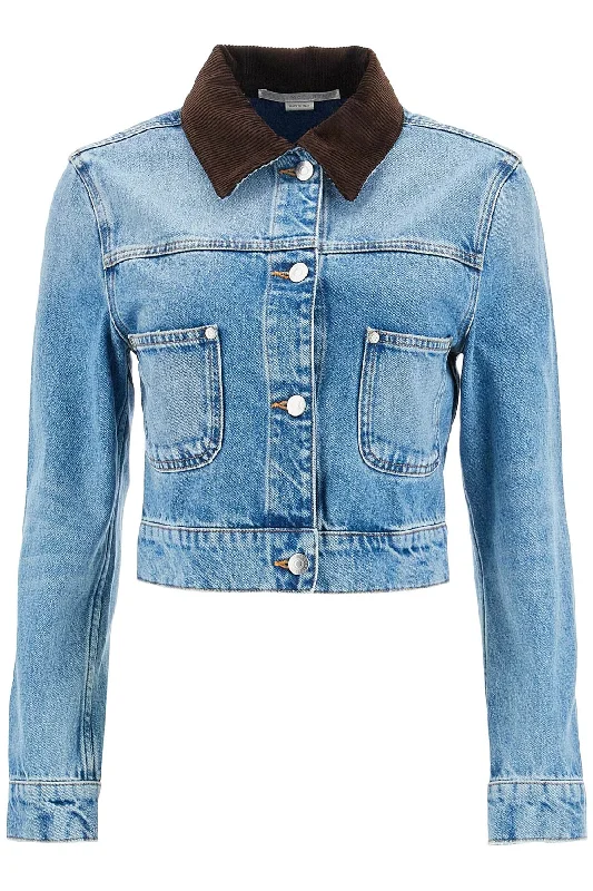 Stella Mccartney Women's Cropped blue Jacket For Women