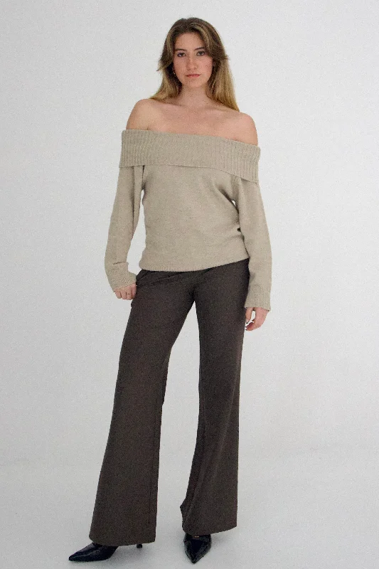 Suzanne Off Shoulder Knitted Top