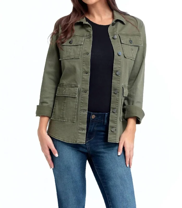 Stretch Utility Jacket In Kasey