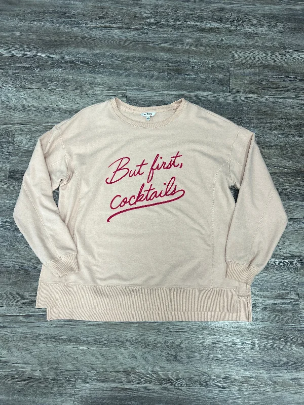 Sweatshirt Crewneck By Wildfox In Pink, Size: L