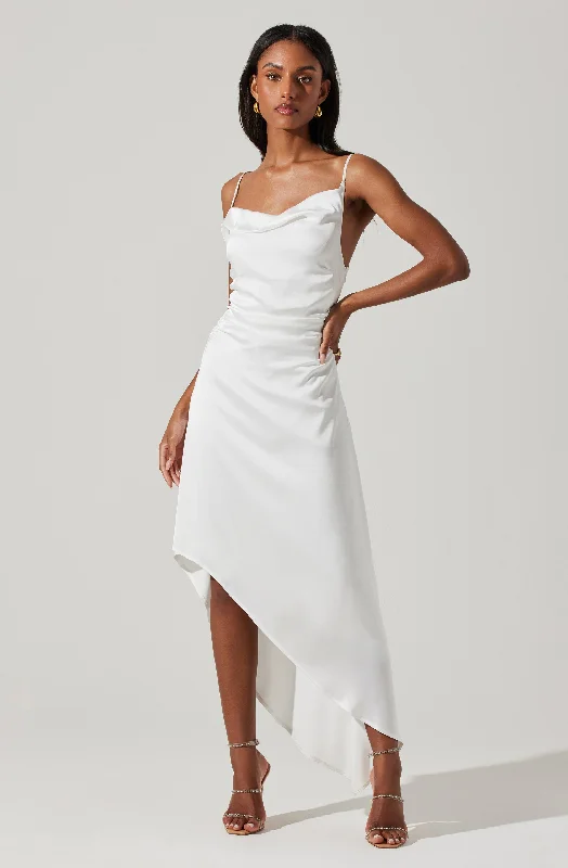 Mirie Cowl Neck Midi Dress