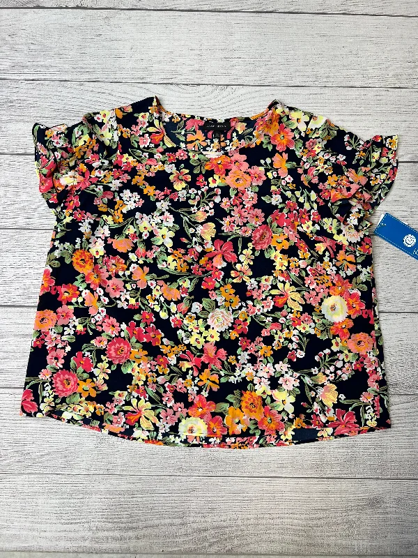 Floral Top Short Sleeve Lane Bryant, Size 2x