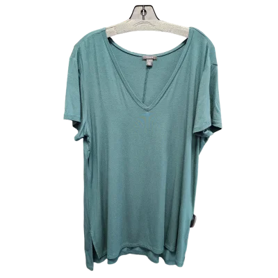 Green Top Short Sleeve Halogen, Size Xl