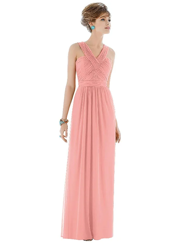 Maxi Chiffon Sleeveless Halter Dress