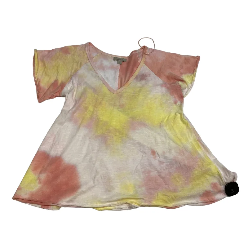 Multi-colored Top Short Sleeve Wonderly, Size L