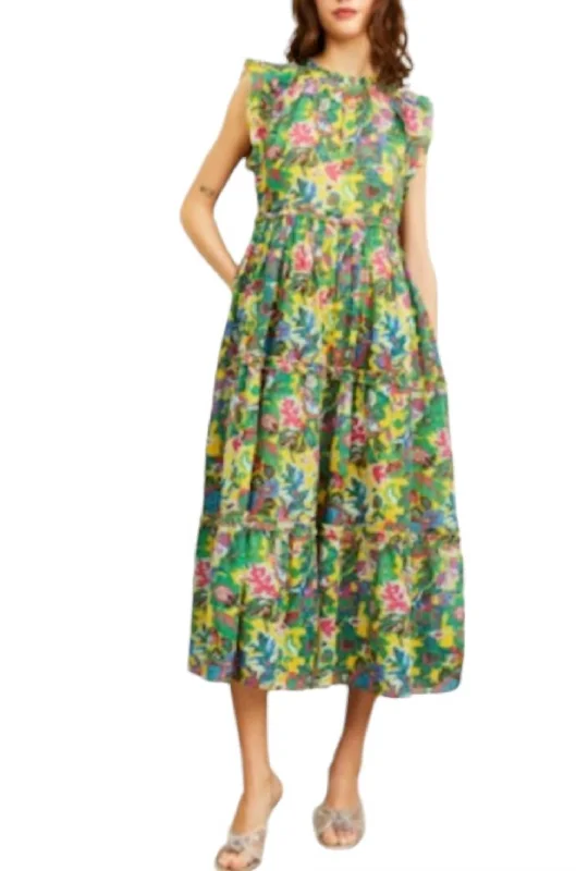 Poppy Maxi Dress In Petra Print