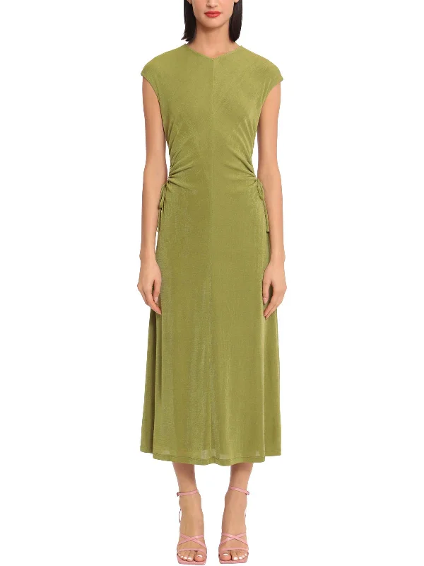 Womens Cut-Out Stretch Maxi Dress