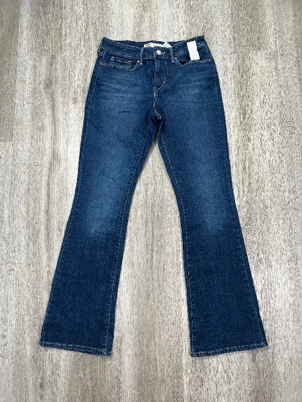 Jeans Boot Cut By Levis In Blue Denim, Size: 4