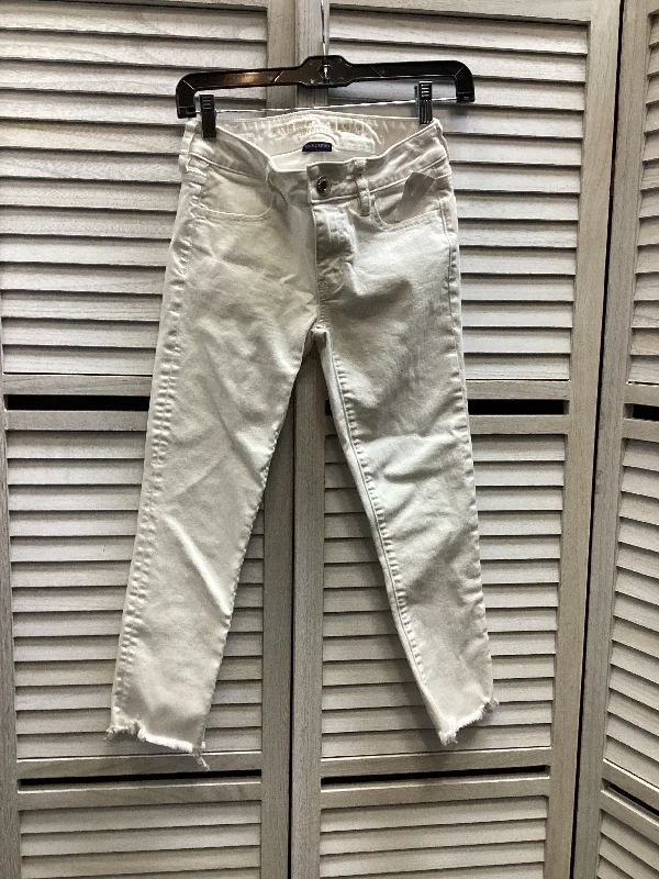 Jeans Straight By American Eagle In White, Size: 0