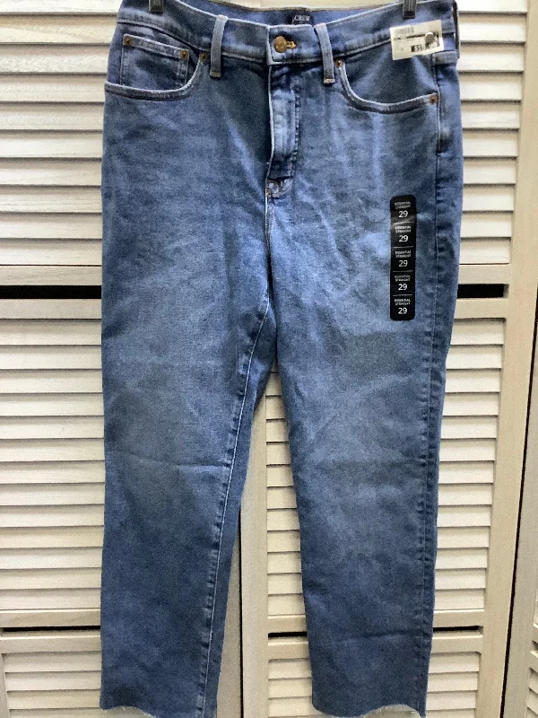 Jeans Straight By J. Crew In Blue Denim, Size: 29