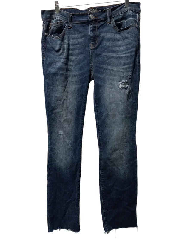 Jeans Straight By Judy Blue In Blue Denim, Size: 15