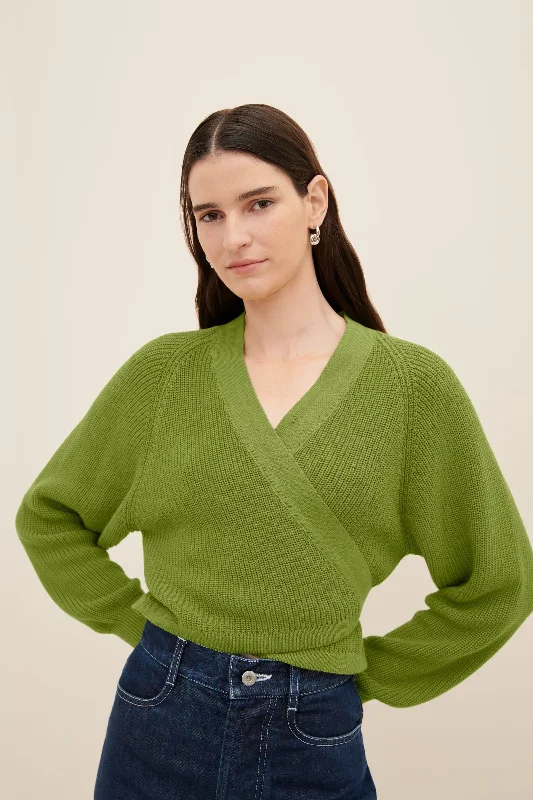 Kowtow Composure Cardigan - Leaf