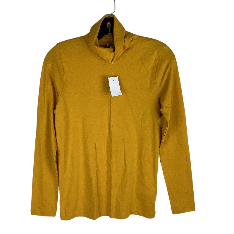 Top Long Sleeve Basic By J. Crew In Yellow, Size: Xs