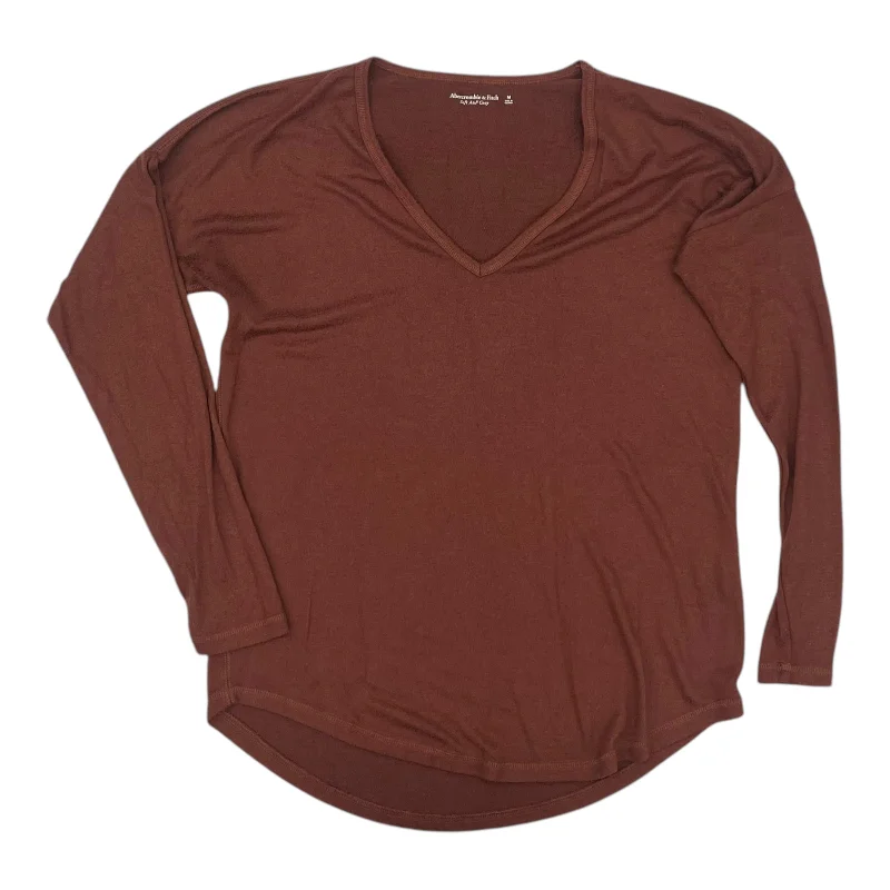 Top Ls By Abercrombie And Fitch In Brown, Size:M