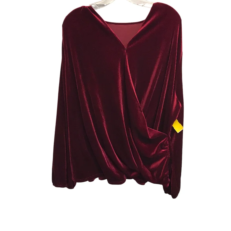 Top Ls By Shein In Red, Size:4X