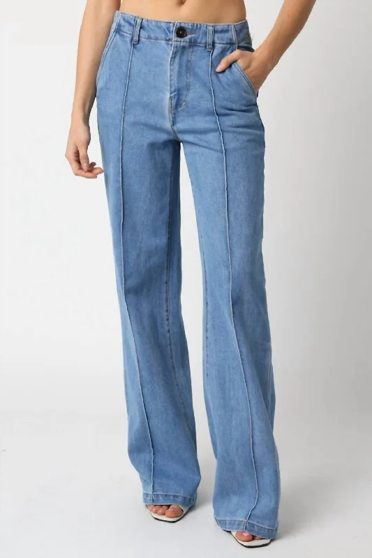 Carter Trouser Jeans In Medium Wash