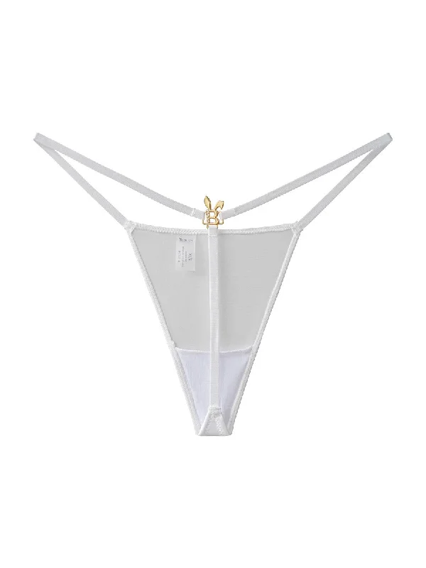 BUNNY G-STRING THONG IN WHITE