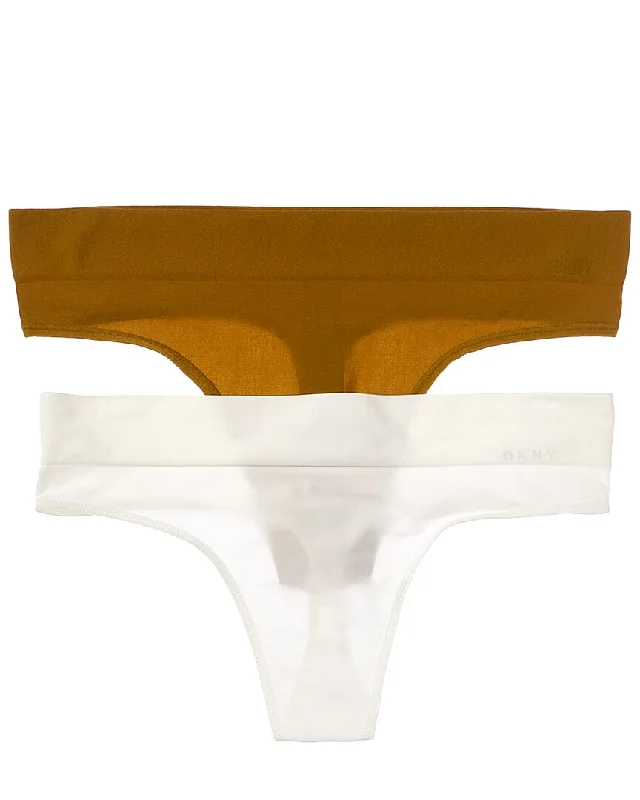 DKNY 2pk Seamless Litewear Solid Thong