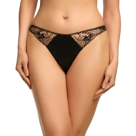 Julie's Roses G-String - Black