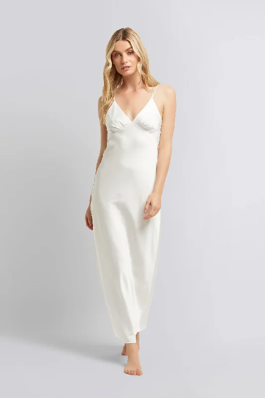 Halston x Homebodii Houston Slip - White