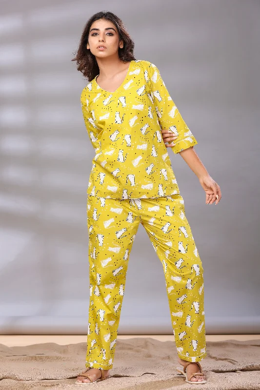 Cheetah Tribe Kurti Pajama Set