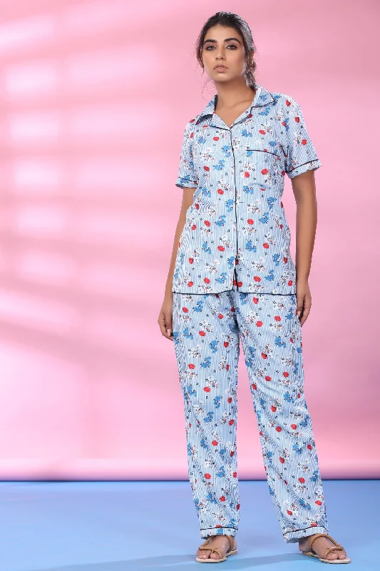 Floral Extravaganza Pajama Set