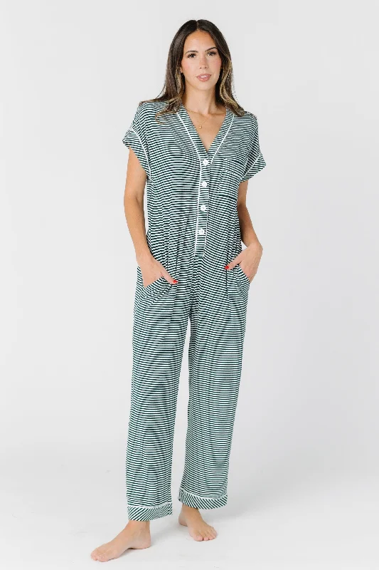 Striped Pajama Onesie