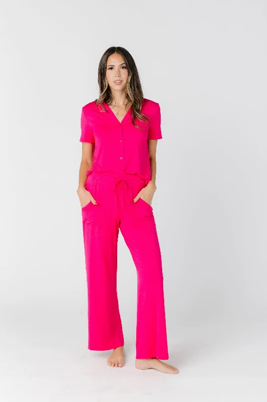 Wide Leg Pajama Set